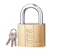 Key Padlock, Small Box Lock, Gym Locker Lock, Rustproof Iron Body, Waterproof Key, Secure Storage, Ideal for Luggage Gate Lockout, 1.26/1.97 Inches, Brown Silver Color, 1 Set