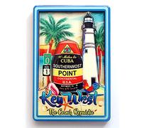 Key West Florida Buoy - Magnete doppio strato, in MDF, 5,7 x 8,9 cm
