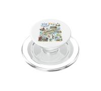 Key West KW Mappa Florida FL Stati Uniti d'America, Icone PopSockets PopGrip per MagSafe