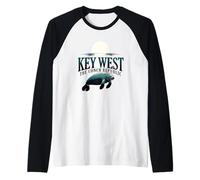 Key West Mana The Conch Republic Florida Tramonto Maglia con Maniche Raglan