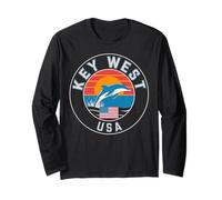 Key West USA - Chitarra Grafica Tramonto Maglia a Manica