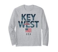 Key West USA - Chitarra Grafica Tramonto Maglia a Manica