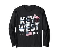 Key West USA - Chitarra Grafica Tramonto Maglia a Manica