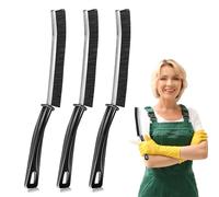 KEYAYE 3 Pezzi Spazzola per Fughe, Spazzola Pulizia Casa per Pulizia Fessure, Pulisci Fughe Pavimenti, Spazzola Pulizia Fughe per Bagno, Cucina, Porte, Guide per Finestre, Doccia, WC, Piastrellati