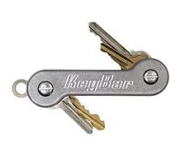 KeyBar | Everyday Carry - Portachiavi compatto multiuso e organizer portachiavi con clip da tasca (può contenere fino a 12 chiavi) in alluminio slavato