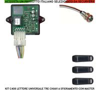 KeyBit 64 Bit Chiave Elettronica Allarme Contatto Codici di Sicurezza Personali