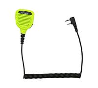 KEYBLU Microfono a tracolla impermeabile a 2 pin per radio bidirezionale con jack audio da 3,5 mm, compatibile con BaoFeng UV-5R, BTECH, Kenwood, Retevis Radios walkie talkie (per Kenwood, verde)