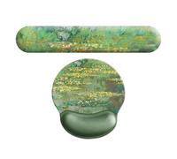 Keyboard Arm Rest | Water Lily Keyboard Wrist Rest Cushion | AntiSlip Palm Support Foam With NonSlip Base For Workplace And Home