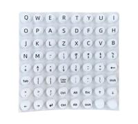 Keyboard Bubble Stickers, Keycap Covers, 0.47x0.3 Inches Per Piece Long Nail Protection, Transparent Letter Design, Typing Skin for Computer, Laptop, Keyboards, Home, Travel