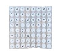 Keyboard Bubble Stickers, Keycap Covers, 0.47x0.3 Inches Per Piece Long Nail Protection, Transparent Letter Design, Typing Skin for Computer, Laptop, Keyboards, Home, Travel