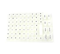 Keyboard Bubbles, Adhesive Keycap Riser, Reusable Silicone Sticky Pad, Typing Protection Accessory for Laptops, Notebooks, Desktops, Workplace Use, 6.69 Inches, Multicolor