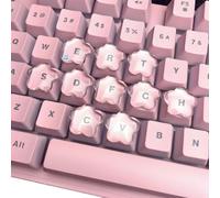 Keyboard Bubbles For Long Nails, 50/100Pcs Raised Clear Glass Keyboard Nail Bubbles Caps, Mix & Match Shapes for Personalized Keyboards, Protective Nails for Comfortable Typing (Star,100 Pcs)