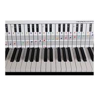 Keyboard Chart behind the keys colorful