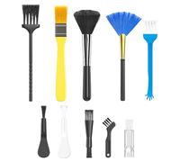 Keyboard Cleaner, Computer Brush, Tablet Duster, Compact Nylon Bristles, Multi-Piece Handheld Tool, Ideal for Desktop Console Cleaning, See Size, Multicolor, 10 Pieces