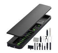 Keyboard Cleaner, Wrist Rest Pad, Soft Non-Slip Support, Ergonomic Cleaning Kit, Tool Design, Ideal for Home, Laptop, Computer, Earbuds, Charging Ports 37 Inch Black, White