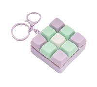 Keyboard Clicker Gadget - Mini Fidget Keychain, Pressable Toy with Click Sound Feature, Fun Collectible Toys for Students Teens Adults, School Accessories, Keyboard Keychain Toy for Travel Use