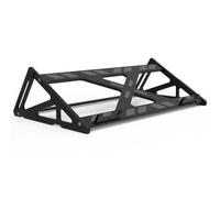 Keyboard Display Stand, Aluminum Alloy Mechanical Keyboard Storage Rack, Load Capacity 40kg, Length 15 Inch, with Anti-Slip Mat,Single-Layer Stackable Rack for Desktop Organization(Black,1 layer)