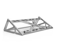 Keyboard Display Stand, Aluminum Alloy Mechanical Keyboard Storage Rack, Load Capacity 40kg, Length 15 Inch, with Anti-Slip Mat,Single-Layer Stackable Rack for Desktop Organization(Silver,1 layer)