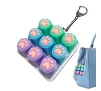 Keyboard Fidget - 9 in 1 Cat Paw Stress Gadgets, Multi-Function Clicker Sensory Fidget Toy with Interactive Button Design, Anti-Stress Desk Gadget, Portable Relaxation Keypad Toy for Classroom