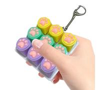 Keyboard Fidget - 9 in 1 Cat Paw Stress Gadgets, Multi-Function Clicker Sensory Fidget Toy with Interactive Button Design, Anti-Stress Desk Gadget, Portable Relaxation Keypad Toy for Classroom