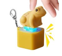 Keyboard Fidget Clicker, Frog Rechargeable Mechanical Gadget, 4 Inches Compact Clicker Fidget Toy with Fun Sound, Stress Relief Tool with Smooth Keys, Classroom Workplace Car Home Supplies Easy Use