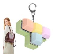 Keyboard Fidget Clicker Keychain - Funny, Shaft Tester, Button 4-Button Toy