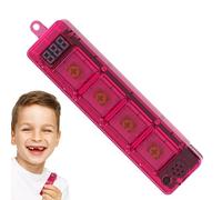 Keyboard Fidget Clicker, LED Calm Down Toy, 5,12 x 3,15 x 3,54 pollici Satisfying Keychain, Portable Stress Relief Console, Touch Sensory Buttons, for Travel Office Classroom Use