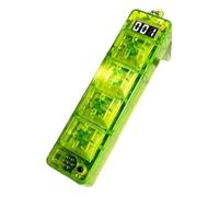 Keyboard Fidget Clicker, LED Calm Down Toy, 5,12 x 3,15 x 3,54 pollici Satisfying Keychain, Portable Stress Relief Console, Touch Sensory Buttons, for Travel Office Classroom Use