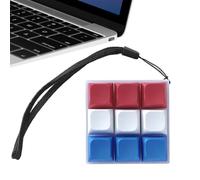 Keyboard Fidget Clicker, Portable Quiet Toy, Stress Relief Keychain, Compact Desk Gadget with Smooth Clicking, Relaxation Tool for School Classroom Travel Commuting, Study Work Focus Aid