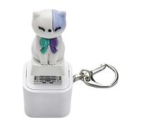 Keyboard Fidget Keychain | LED Lights Ricaricabile Portatile Charm | Cat Fidget Toy Keychain | for Kids Boy Girl Family Travel Backpack Office School
