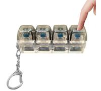 Keyboard Fidget - Keychain Portable Clicker Toy | Backpack Accessory Sensory Stress Relief for Popper, Mini Handheld, Fidget Toy, Sensory Stress Relief Toys Use, 7.5x2x2.7cm