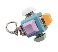 Keyboard Fidget Toy - 2.1inch Clicker Key Button | ABS Press Button Device - Portable tactile keyboard style fidget gadget for stress relief focus support at home office school or travel use