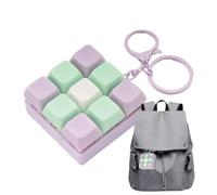 Keyboard Fidget Toy - 9-Key Detachable Mechanical Switch Gadget | ABS Portable Sensory Clicky Button Toy, Stress Relief Desk Accessory For School Office Travel And ADHD Focus Support