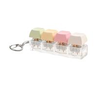 Keyboard Fidget Toy, Fingertip Button Game, 3 pollici Quiet Clicker Keychain with Stress Relief Design, ABS Durable Sensory Gadget with Compact Build, Desk Accessory with Portable Entertainment