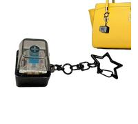 Keyboard Fidget Toy, Light Star Design, Sensory Button with Key Ring, Fun Interactive Clicker for Stress Relief Adults Kids Usage, Classroom School Work Home Car Airplane Living Room Usage