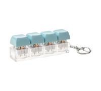 Keyboard Fidget Toy Portable Finger Keyboard 4 Buttons With Keychain Stress Relief Toy For Adults And Kids