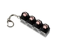 Keyboard Fidget Toy, Sensory Clicker Toy, Colorful Light Up Design, Portable Stress Relief for Focus Play, Toys, Keyboard Fidgets Toys for Stress Relief Use 3.07x0.787x1.18 Inch