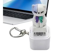 Keyboard Giocattolo Antistress - Portatile Ricaricabile con Suono Miagolio Gatto e Abbaiare Cane - Articolo Antiansia Portachiavi,per Adulti Bambina Famiglia Viaggio Zaino Uffici Scuola