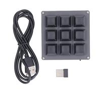 Keyboard gioco meccanico Professional Esecutive 9 tasti Casice multifunzione personalizzabile con Bluetooth 5.1 USB 2.4G per PC Office di gioco Musica Controllo industriale ABS