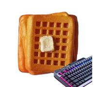 Keyboard Keycaps, Stimolazione Food Hotdog Waffle Key Caps, Resin Machinery Base, Fun and Unique Keyboard Accessories for Men and Women, Ideal for Personalized Custom Keyboard, Mechanical Keycap Set