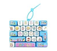 Keyboard Keychain - 26 Key Portable Fidget Charm, Cute Bag Accessory Use