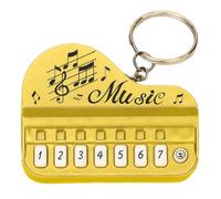 Keyboard Keyring - Music Theme Trinket, Flashing audio pendente, portatile