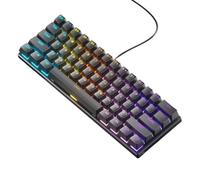 Keyboard Meccanico LED Gioco Retroilluminato 61 Chiave Office Tastiera LED Gaming Meccanico per Laptop per Computer Portable PC