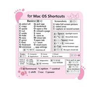 Keyboard Sticker - PVC Printing Cheat Sheet Decal | For OS 11 Big Sur Catalina Mojave El Capitan, Bubble Free Application No, Productivity Tool For Window OS Users