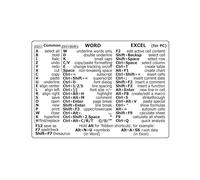 Keyboard Sticker - PVC Printing Cheat Sheet Decal | For OS 11 Big Sur Catalina Mojave El Capitan, Bubble Free Application No, Productivity Tool For Window OS Users