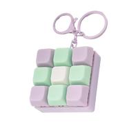 Keyboard Stress Relief - Fidget Button Keychain, Clicky Switch Toy | Mechanical Keypad Sensory Pendant Accessory, Multi Action Hand Finger Presser For autissm Adhd anxietty