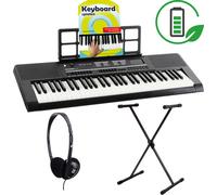 Keyboard Tastiera Elettronica 61 Tasti Pianola Pianoforte USB Set Supporto a X