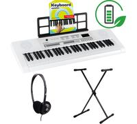 Keyboard Tastiera Elettronica 61 Tasti Pianola Pianoforte USB Set Supporto a X