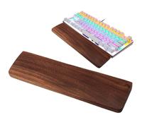 Keyboard Wrist Rest - Black Walnut Solid Support, Long Lasting Ergonomic Hand Guard | Multifunctional Multipurpose Typing Comfort Pad for Computer Laptop Desk Offices Accessories Supplies