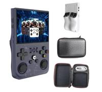 Keyboy - Keyboy Game Console, Portable Retro Video Game Console with 20000+ Games, Handheld Game Console, 4" HD IPS Screen, New R36Pro (64g purple,4-inch screen)